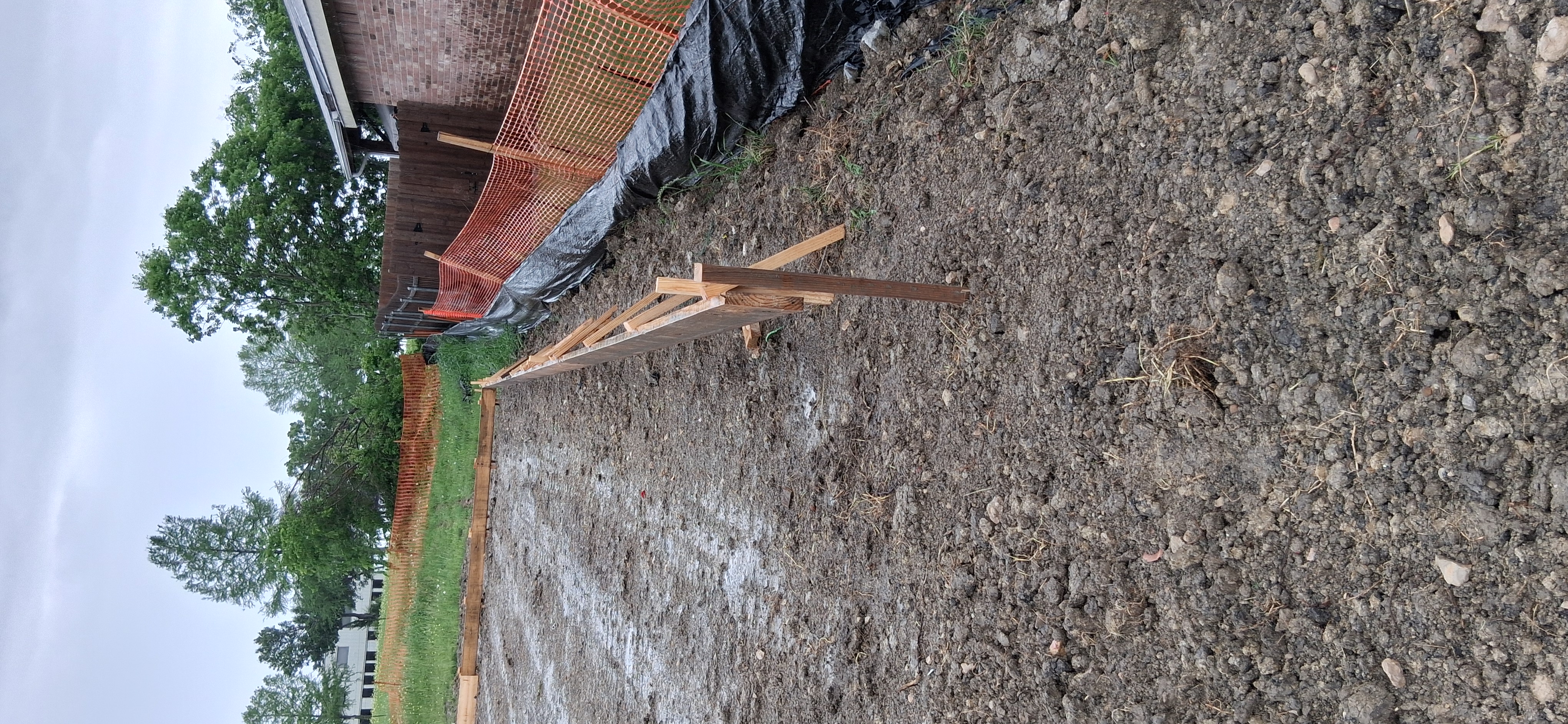 Dirt being spread evenly across terrain